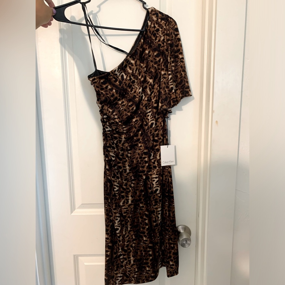 Calvin Klein one shoulder dress